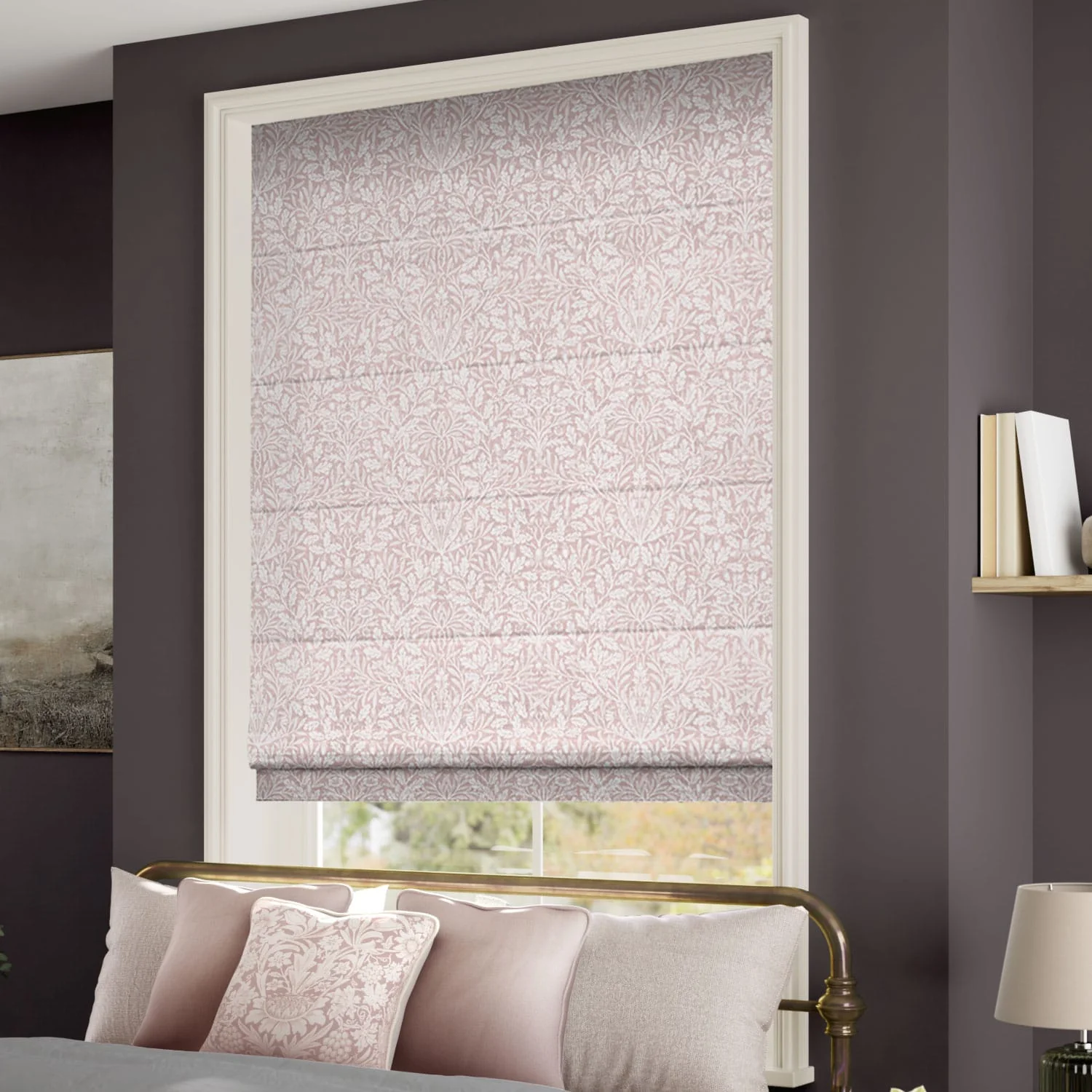 William Morris Acorn Sorbet Roman Blind - Image 2