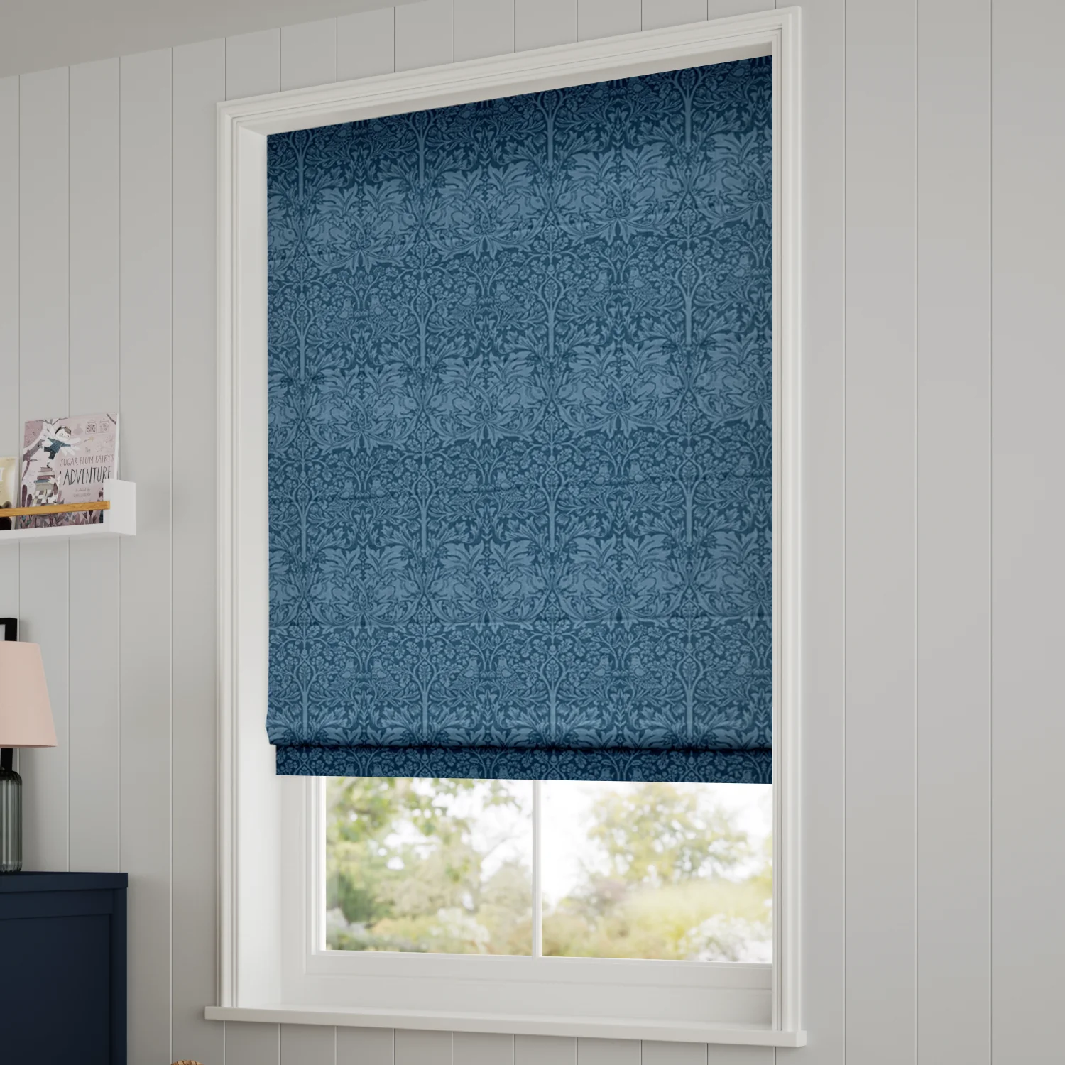 William Morris Brother Rabbit Aegean Roman Blind - Image 2