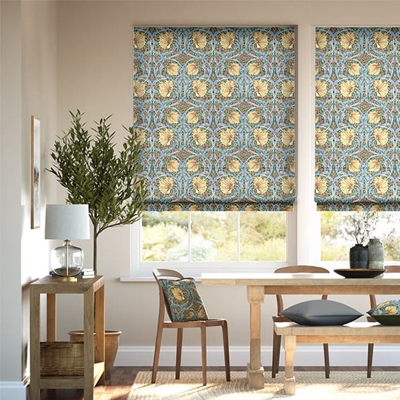 William Morris Pimpernel Honey Roman Blind