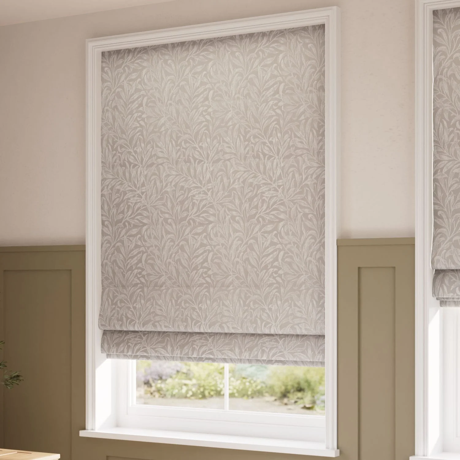William Morris Willow Bough Jacquard Linen Roman Blind - Image 2