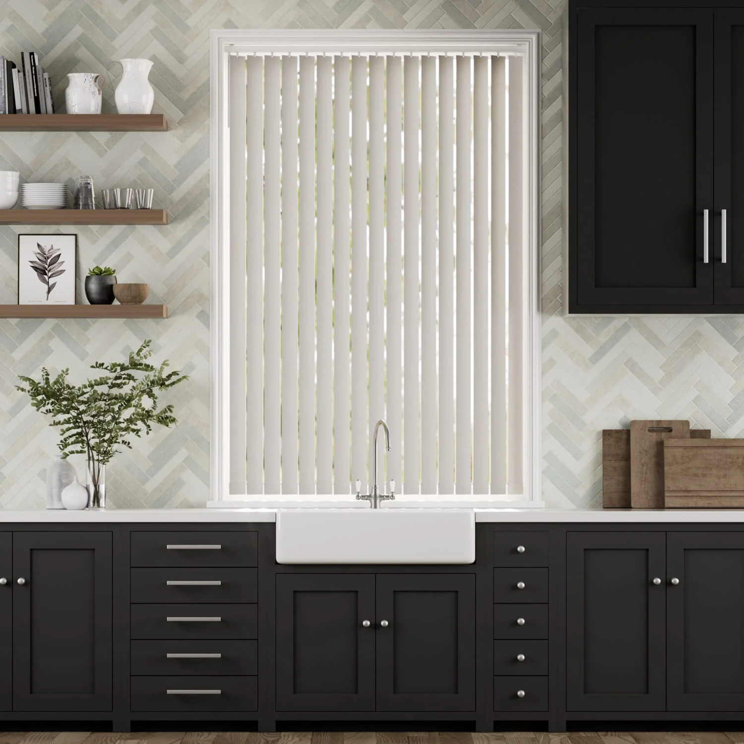 Williamsburg Pebble Grey Vertical Blind